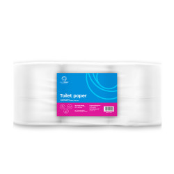 Toalettpapír 2 rétegű közületi átmérő: 19 cm 100 % cellulóz 180 m/tekercs 12 tekercs/csomag Bluering®_hófehér Iroda üzemeltetés, munkavédelem Bluering