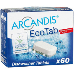 Mosogatógép tabletta 60 db/doboz foszfátmentes ARCANDIS® EcoTab Kiehl Gépi mosogatás Kiehl