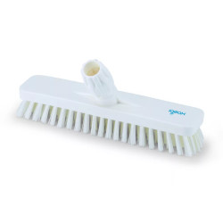 Súrolókefe fej műanyag 30 cm széles nyelezhető 0,75 mm Aricasa/Igeax fehér_1016WT Iroda üzemeltetés, munkavédelem Aricasa