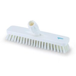 Súrolókefe fej műanyag 30 cm széles nyelezhető 0,75 mm Aricasa/Igeax fehér_1016WT Iroda üzemeltetés, munkavédelem Aricasa