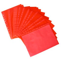 Genotherm lefűzhető A4, 50 micron, 25 db/csomag, piros Író- irodaszer, papíráru Karton