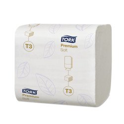 Toalettpapír 2 rétegű hajtogatott 100% cellulóz 252 lap/csomag 30 csomag/karton T3 Soft Folded Tork_114273 hófehér