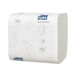Toalettpapír 2 rétegű hajtogatott 242 lap/csomag 36 csomag/karton T3 Folded Tork_114271 fehér Iroda üzemeltetés, munkavédelem Tork