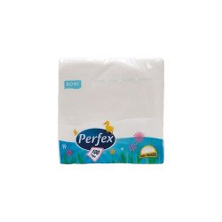 Szalvéta 1 rétegű 33 x 33 cm 100 lap/csomag Perfex fehér Iroda üzemeltetés, munkavédelem Perfex