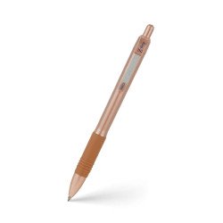 Golyóstoll 1mm, rose gold test, Zebra Z-grip Smooth, írásszínkék
