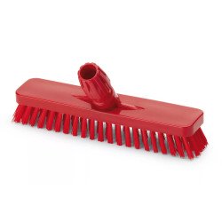 Súrolókefe fej műanyag 30 cm széles nyelezhető 0,75 mm Aricasa/Igeax piros_1016RT Iroda üzemeltetés, munkavédelem Aricasa