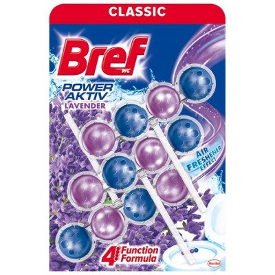 WC illatosító golyós 3 x 50 g Power Aktiv Bref Lavender Field