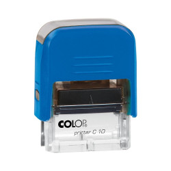 Bélyegző C10 Printer Colop átlátszó kék ház/fekete párna Bélyegző és kelléke Colop