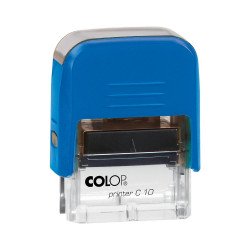 Bélyegző C10 Printer Colop átlátszó kék ház/fekete párna Bélyegző és kelléke Colop