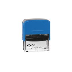 Bélyegző C60 Printer Colop átlátszó kék ház/fekete párna Bélyegző és kelléke Colop