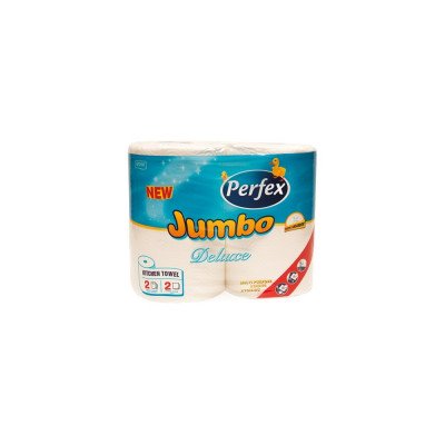 Háztartási papírtörlő kéztörlő 2 rétegű 2 tekercs/csomag 300 lap Boni Perfex Jumbo Deluxe