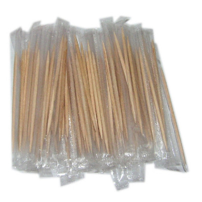 Fogvájó bambusz egyesével csomagolt celofános 1000 db/doboz Fogvájó bambusz egyesével csomagolt celofános 1000 db/doboz