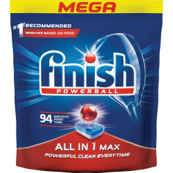 Mosogatógép tabletta 94 db/doboz Finish All in Max Regular Gépi mosogatás Finish