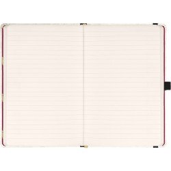 Keménytáblás notesz krémszínű lapokkal leszorító gumiszalaggal Harry Potter-Hogwarts 130x210mm, Presco