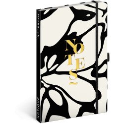 Keménytáblás notesz krémszínű lapokkal leszorító gumiszalaggal Fox 130x210mm, Presco Író- irodaszer, papíráru Presco