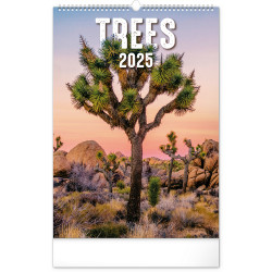 Falinaptár képes  330×460mm Trees  Realsystem 2026. Falinaptár Realsystem