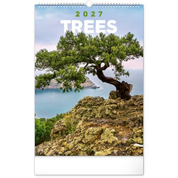Falinaptár képes  330×460mm Trees  Realsystem 2027. Falinaptár Realsystem