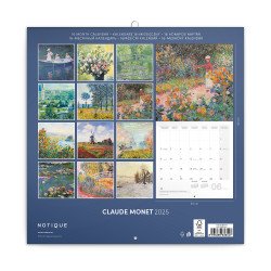 Falinaptár képes lemeznaptár 300x300mm, Claude Monet Realsystem 2026.
