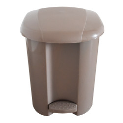 Szemetes kuka pedálos műanyag 17 literes, barna Író- irodaszer, papíráru Egyéb