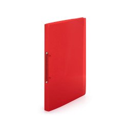 Gyűrűskönyv A4, 2 gyűrűs 2cm gerinc áttetsző PP, Karton P+P Lines piros Gyűrűskönyv Karton