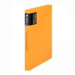 Gyűrűskönyv A4, 2 gyűrűs 2cm gerinc PP, Karton P+P Opaline narancs