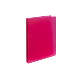 Gyűrűskönyv A4, 4 gyűrűs 2cm gerinc PP, Karton P+P Opaline piros Gyűrűskönyv Karton