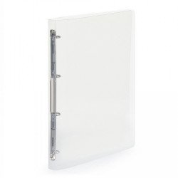 Gyűrűskönyv A4, 4 gyűrűs 2cm gerinc áttetsző PP, Karton P+P Lines transzparens
