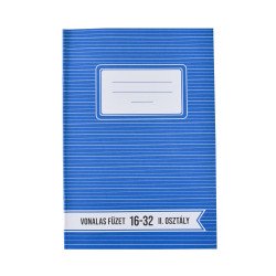 Füzet iskolai A5, 32lap, vonalas 16-32 2.osztályos LYNX Író- irodaszer, papíráru Lynx