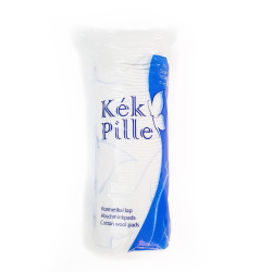 Vattakorong 100 db/csomag 100% pamut DUO varrott szélű Kék Pille Higiéniai kiegészítő Kék Pille