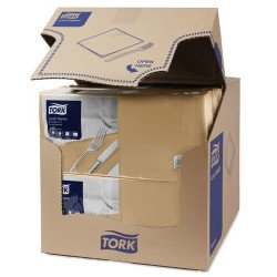 Szalvéta 2 rétegű 1/4 hajtású 32,8 x 32,5 cm 200 lap/csomag Advanced Lunch Tork_477202 keksz