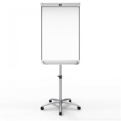 Flipchart tábla mobil 70x100cm, mágneses alukeretes görgős gurítható Evo