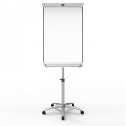 Flipchart tábla mobil 70x100cm, mágneses alukeretes görgős gurítható Evo Flipchart tábla EVO