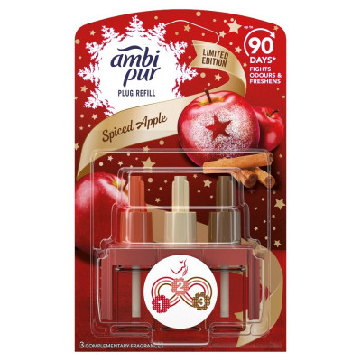 Légfrissítő elektromos utántöltő készülékkel 20 ml Ambi Pur 3 Volution Spiced Apple