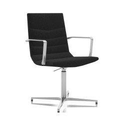 Forgószék 7650 SHINY basic MK.200 fekete textilbőr Forgószék Antares