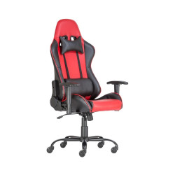 Forgószék, gamer ALPHA RACING fekete/piros, görgő, design Forgószék Antares