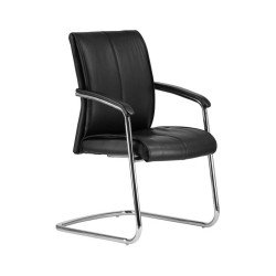 Forgószék CHICAGO/S valódi bőr, fekete Forgószék Antares