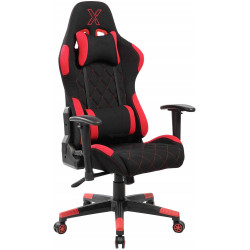 Forgószék , gamer DAKAR fekete/piros, görgő, design