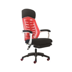 Forgószék, gamer TRUN piros/mesh fekete