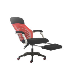 Forgószék, gamer TRUN piros/mesh fekete