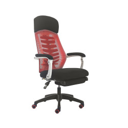Forgószék, gamer TRUN piros/mesh fekete