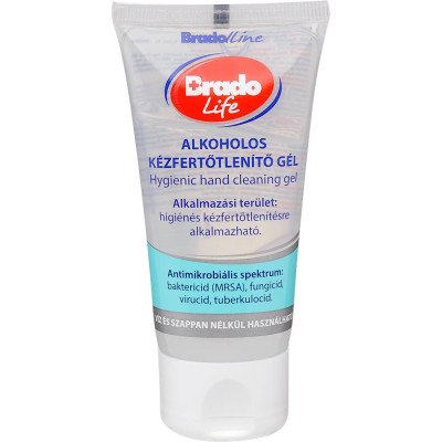 Kéz- és bőrfertőtlenítő gél tubusos 50 ml Bradolife Kéz- és bőrfertőtlenítő gél tubusos 50 ml Bradolife