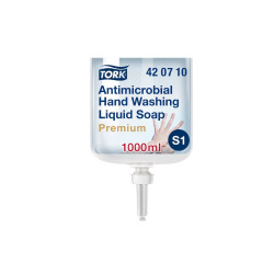 Folyékony szappan utántöltő 1 liter fertőtlenítő Premium S1 Tork_420710 fehér