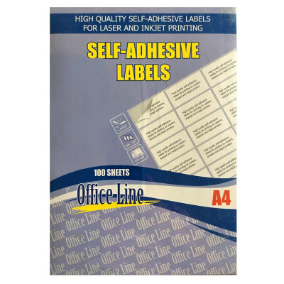 Etikett címke, 105x41mm, 100 lap, 14 címke/lap Eco Office Line fehér Etikett címke, 105x41mm, 100 lap, 14 címke/lap Eco Office Line fehér