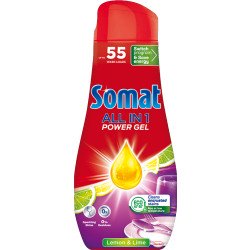 Mosogatógél 990 ml All in One Somat Lemon Gépi mosogatás Somat