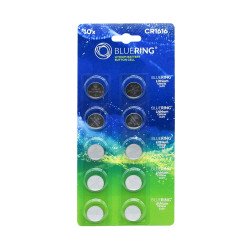 Gombelem CR1616 Bluering® Elem, akkumulátor, töltő Bluering