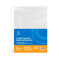 Genotherm lefűzhető, A4, 85 micron narancsos felül és belül nyitott Bluering® 100 db/csomag,