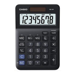 Számológép asztali 8 digit nagy, döntött kijelző Casio MS 8 F fekete Irodatechnika, kellékei Casio