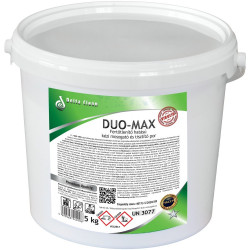 Mosogató- és tisztítópor fertőtlenítő hatással vödrös 5 kg DUO-MAX Iroda üzemeltetés, munkavédelem Delta Clean