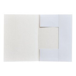 Iratgyűjtő, táblázatos pólyás dosszié A4, 230g. karton Bluering® fehér