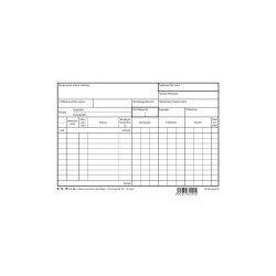 Raktárkészlet nyilvántartólap A5 B.12-151